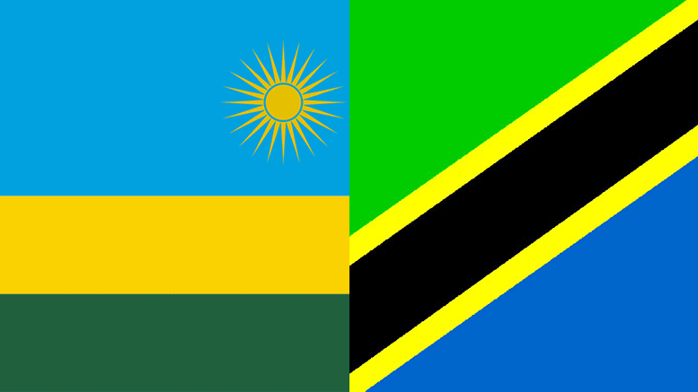 Tanzania Rwanda Flags